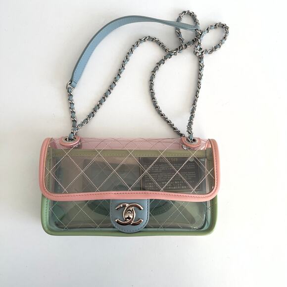 Chanel Coco Splash PVC Mini Rectangular Flap Bag - Picture 2 of 6